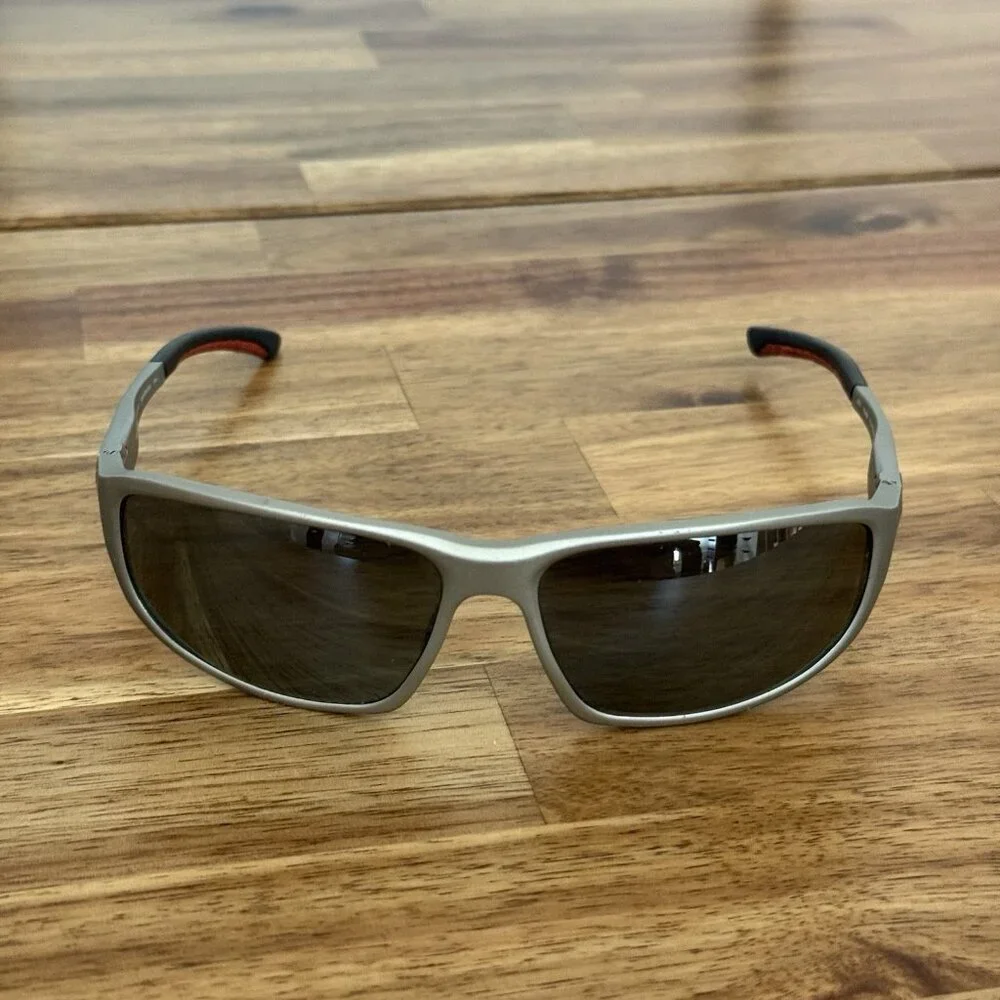 GTV Voyage Aluminum Polarized Sunglasses, Silver Frame Grey 64 15 132